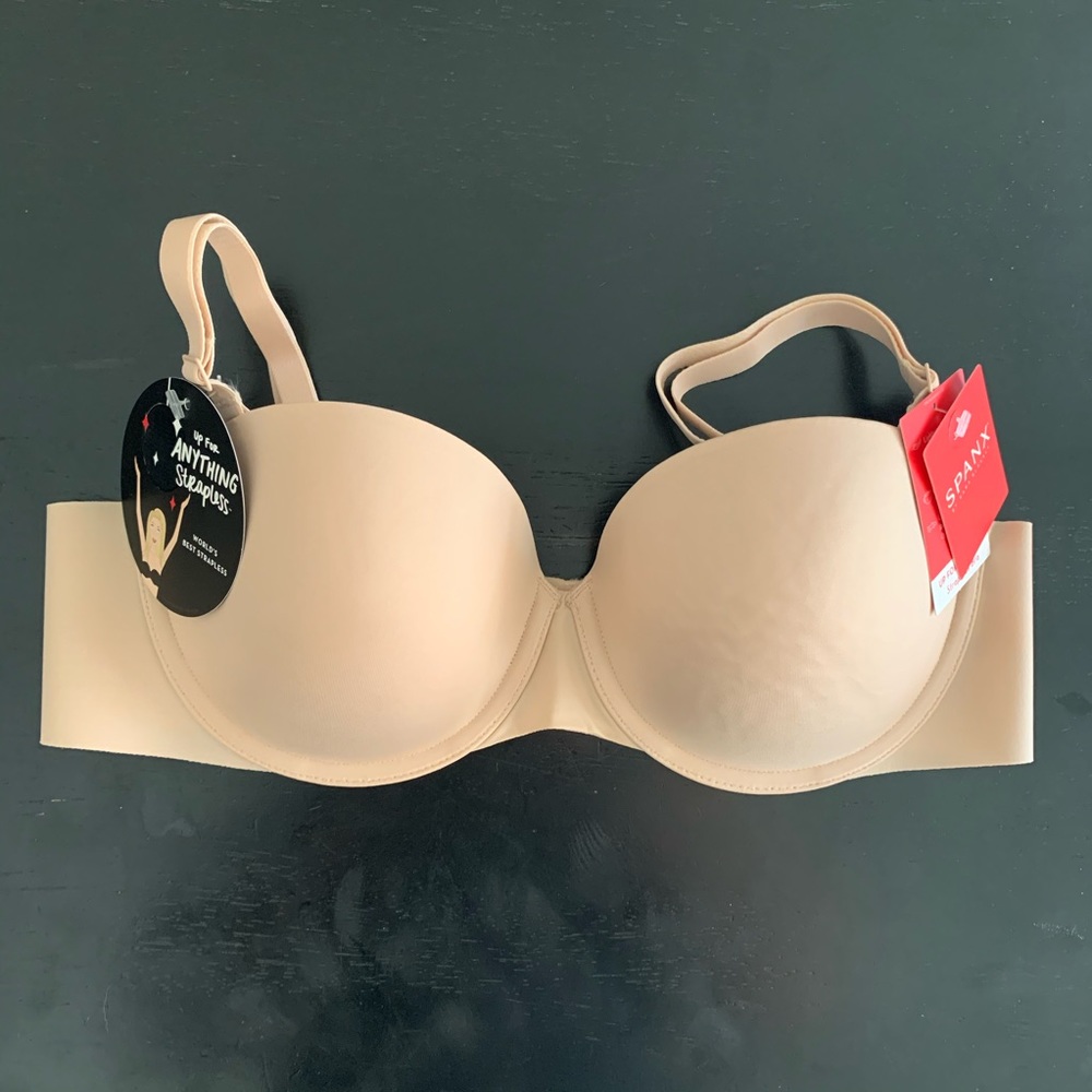 Spanx “up for anything” strapless bra